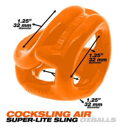 Oxballs Cocksling Air Cock-and-Ball Sling - Orange
