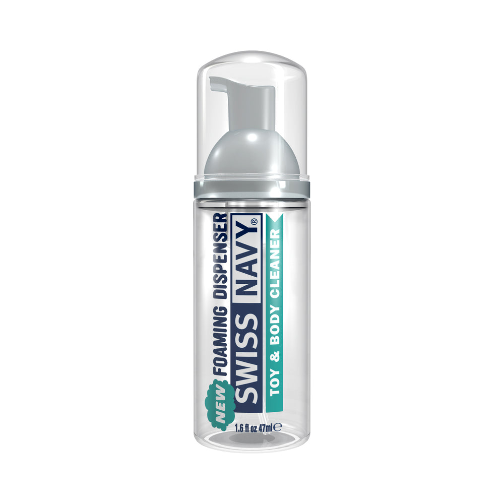 Swiss Navy Toy and Body Cleaner Foaming Dispenser – Clear – 1.6 oz