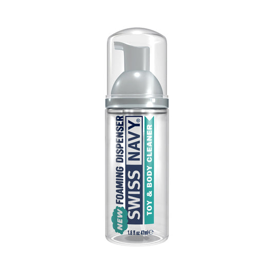 Swiss Navy Toy and Body Cleaner Foaming Dispenser – Clear – 1.6 oz