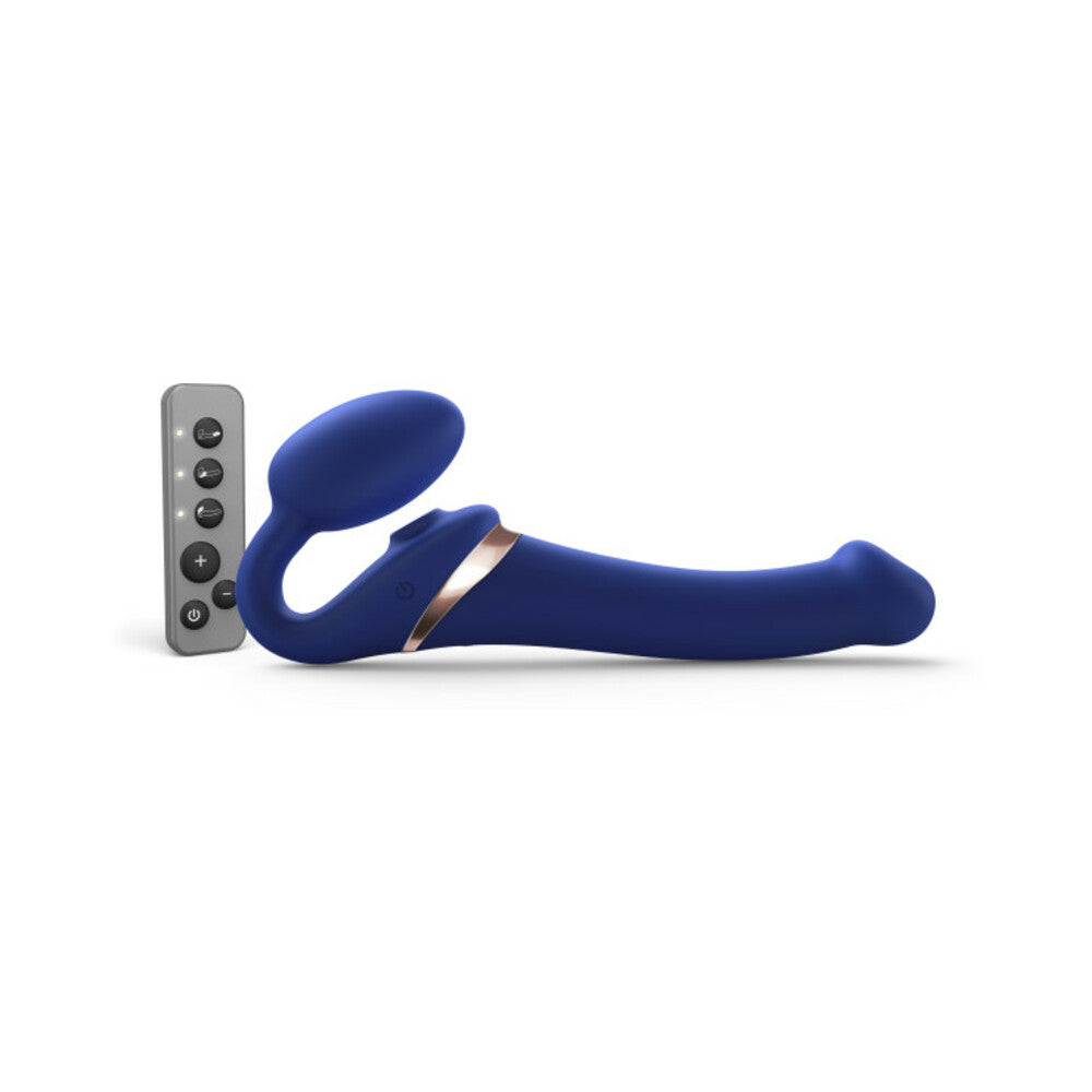 Strap-On-Me Multi Orgasm Bendable Strapless Strap-On – Night Blue, Medium