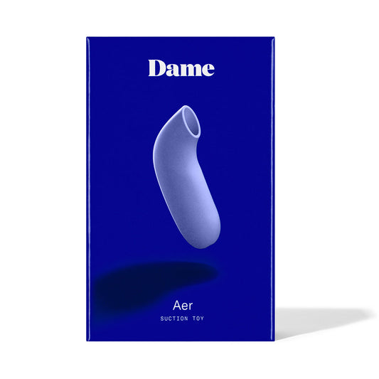 Dame Aer Suction Toy - Clitoral Stimulation Device - Light Purple
