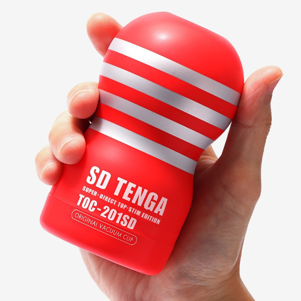 Tenga SD Original Vacuum Cup – Red – Disposable Male Stroker