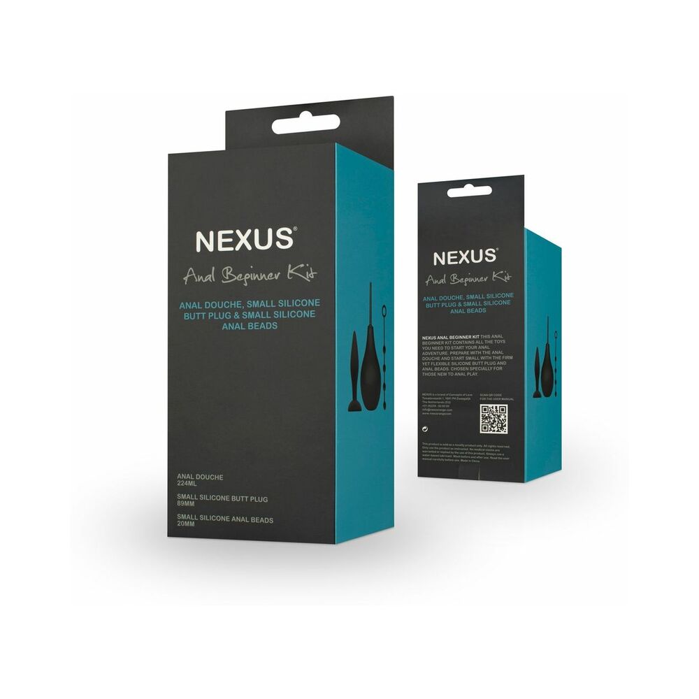 Nexus Anal Beginner Kit with Douche – Black