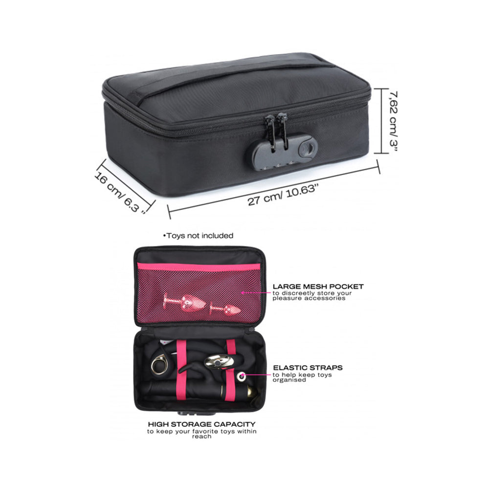 Dorcel Discreet Storage Box with Integrated Padlock – Black