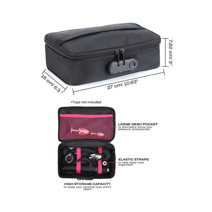 Dorcel Discreet Storage Box with Integrated Padlock – Black