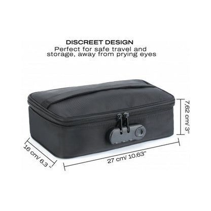 Dorcel Discreet Storage Box with Integrated Padlock – Black