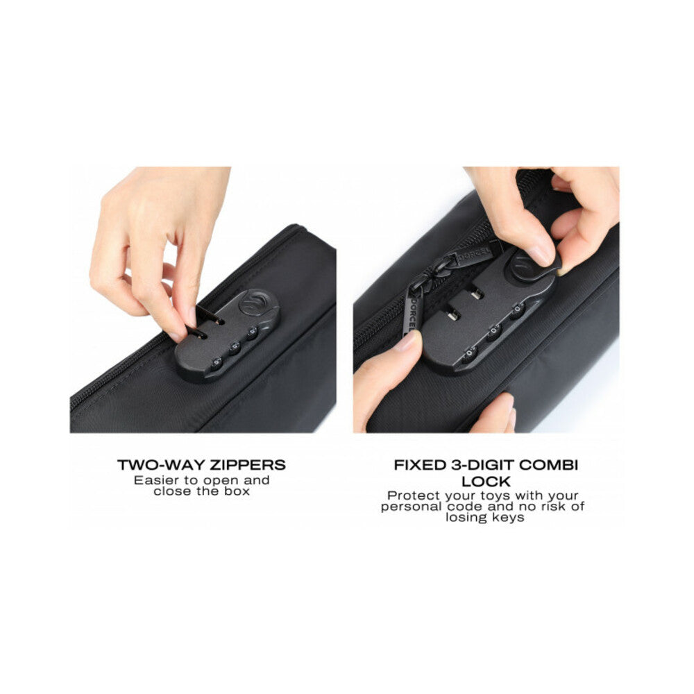 Dorcel Discreet Storage Box with Integrated Padlock – Black