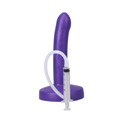 Tantus POP Slim Squirting Dildo - Purple - Strap-On with Fluid Release