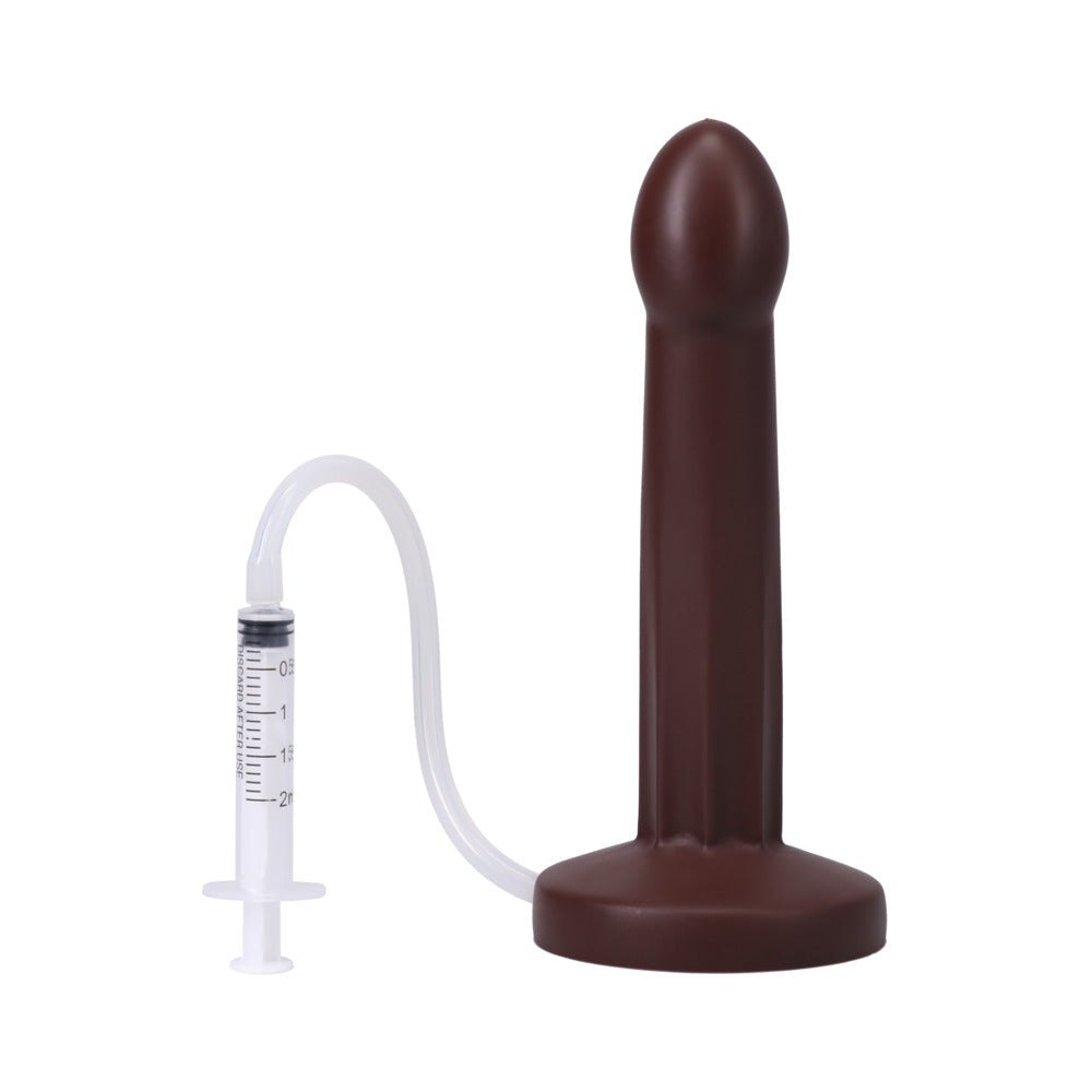 Tantus POP Squirting Dildo Espresso – Handheld Silicone Dildo with Squirting Function