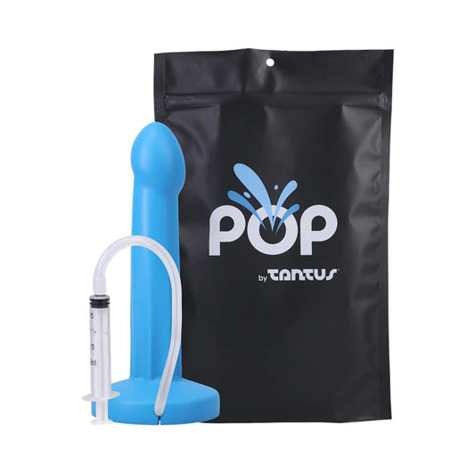 Tantus POP Squirting Dildo – Blue – 7.25 in Length