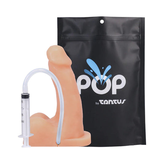 Tantus POP n' Play Squirting Packer - Vanilla/Ivory/Beige