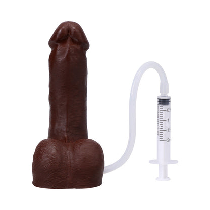 Tantus POP n' Play Squirting Packer - Espresso - Dual Function Dildo and Packer