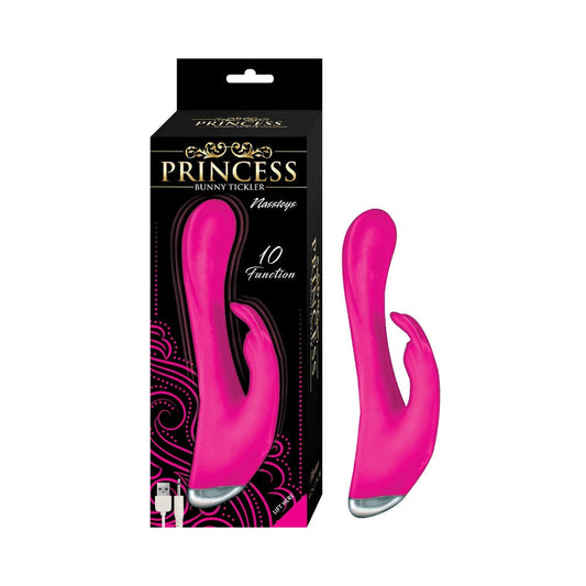 Princess Bunny Tickler Dual Stimulator – Pink – Rechargeable Silicone