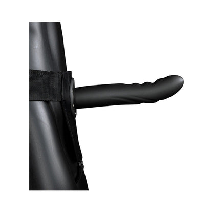 Ouch! Hollow Strap-On – Curved Textured Design – Black