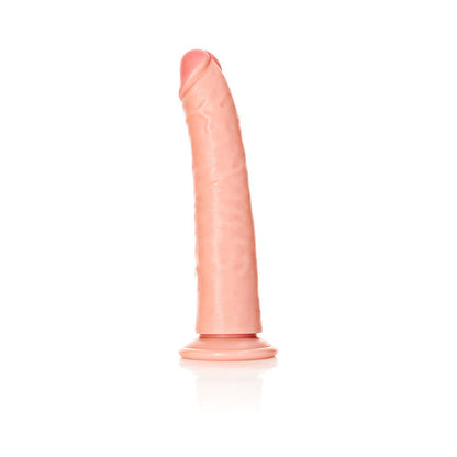 RealRock 7 in. Slim Dildo with Suction Cup for G-Spot Stimulation - Beige