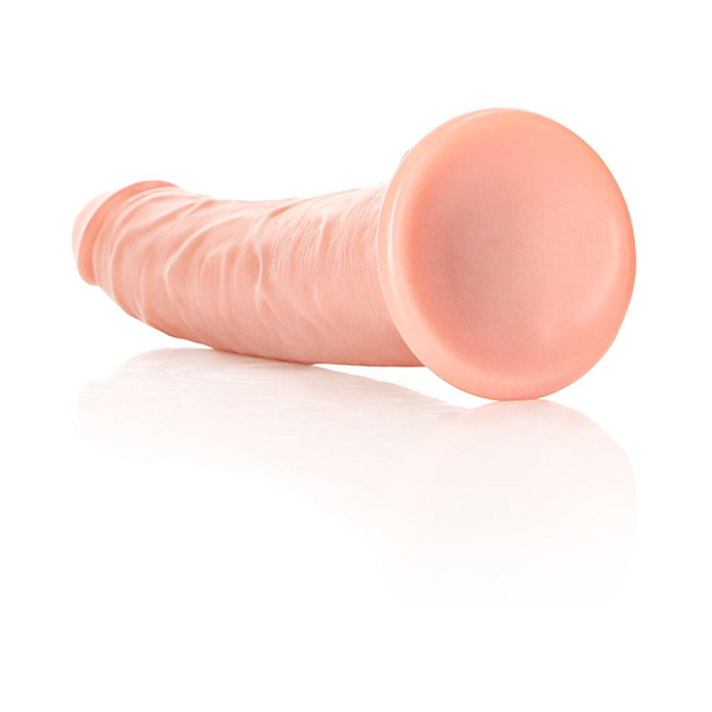 RealRock 7 in. Slim Dildo with Suction Cup for G-Spot Stimulation - Beige