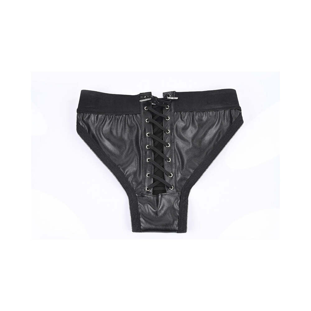 Sportsheets Em.Ex. Fit Harness Patent Corset 2XL – Black – Supportive and Comfortable Design