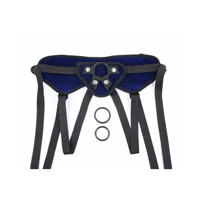 Sportsheets Lush Adjustable Strap-On Harness – Cobalt Blue
