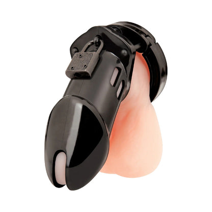 Electric Eel Acrylic See-Thru Chastity Cage Device - Black