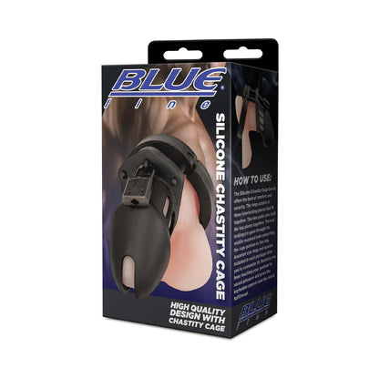 Electric Eel Silicone Chastity Cage Device – Black, Beginner Friendly