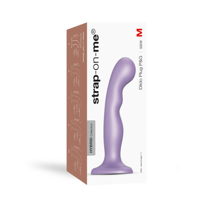 Strap-On-Me Dildo Plug P&G Medium - Metallic Lilac - Body-Safe Silicone