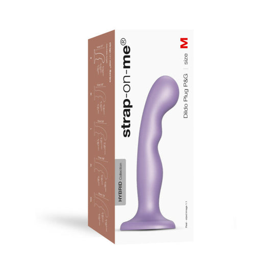 Strap-On-Me Dildo Plug P&G Medium - Metallic Lilac - Body-Safe Silicone