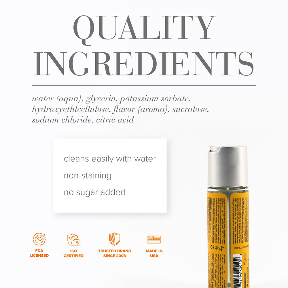 JO Cocktails Mimosa Flavored Water-Based Lubricant 2 oz - Orange