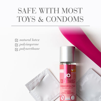 JO Cocktails Cosmopolitan Flavored Water-Based Lubricant 2 oz – Hot Pink