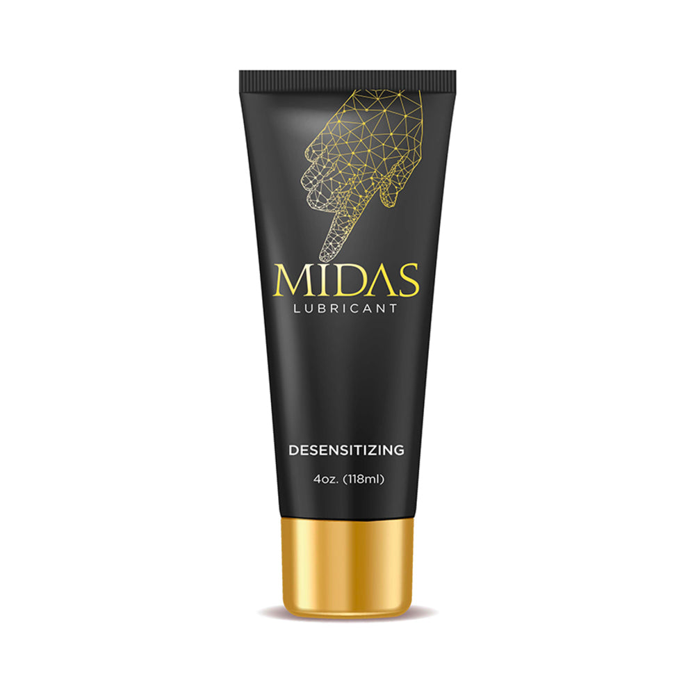 Midas Desensitizing Gel Lubricant 4 oz – Black