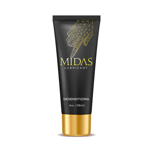 Midas Desensitizing Gel Lubricant 4 oz – Black