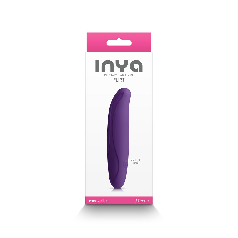 INYA Flirt Rechargeable Vibe – Dark Purple – Flexible and Bendable Vibrator