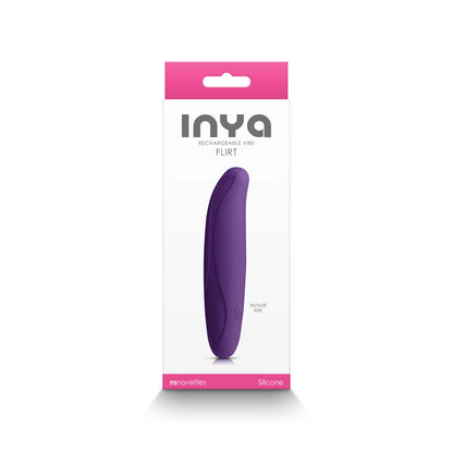 INYA Flirt Rechargeable Vibe – Dark Purple – Flexible and Bendable Vibrator