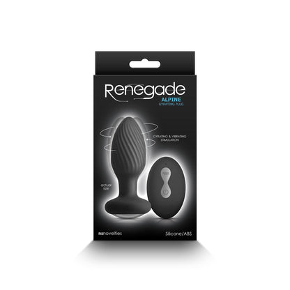 Renegade Alpine Gyrating Plug – Black – Rechargeable Butt Plug