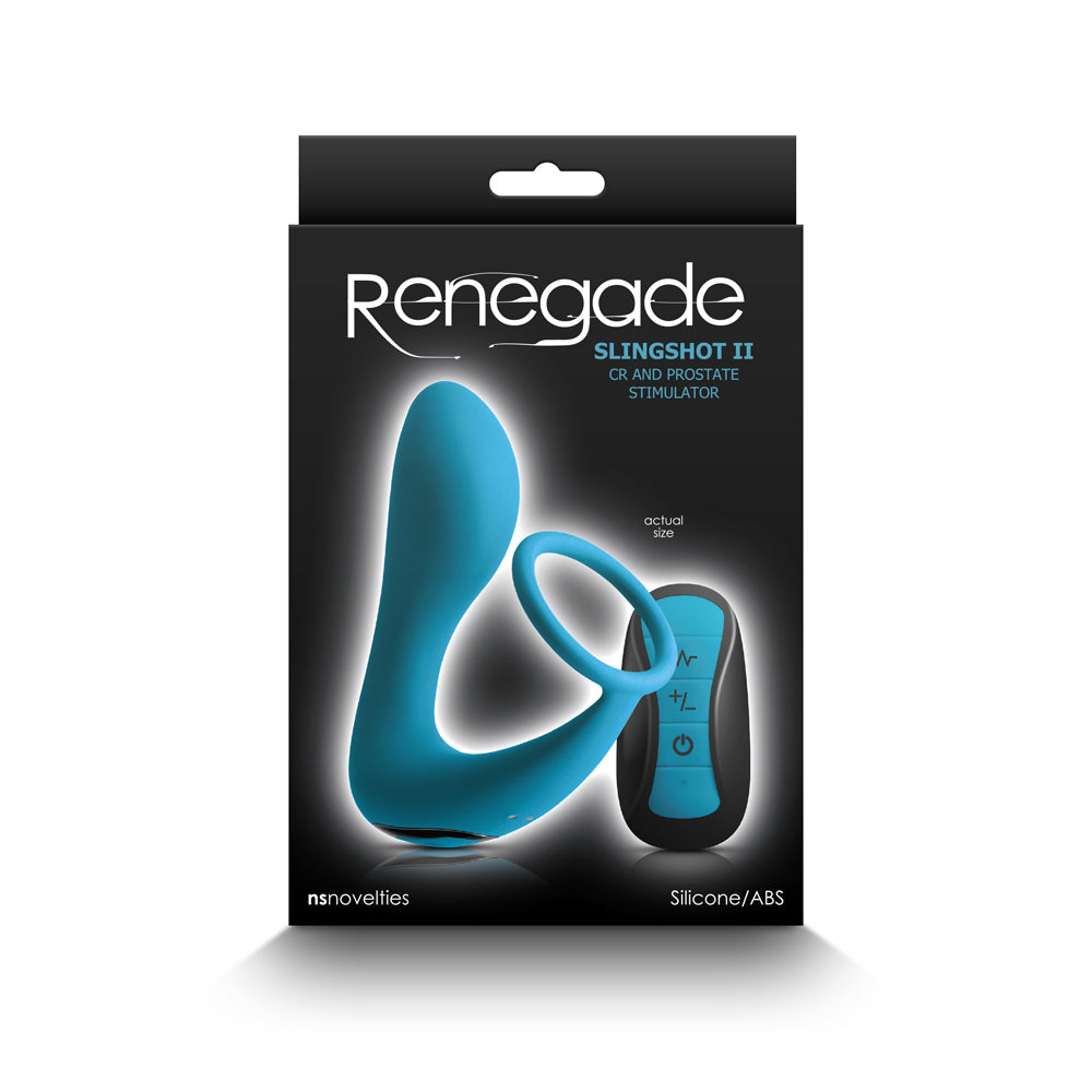 NS Novelties Renegade Slingshot II Cock Ring & Prostate Stimulator – Teal