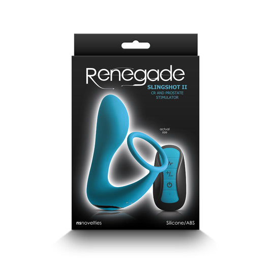 NS Novelties Renegade Slingshot II Cock Ring & Prostate Stimulator – Teal