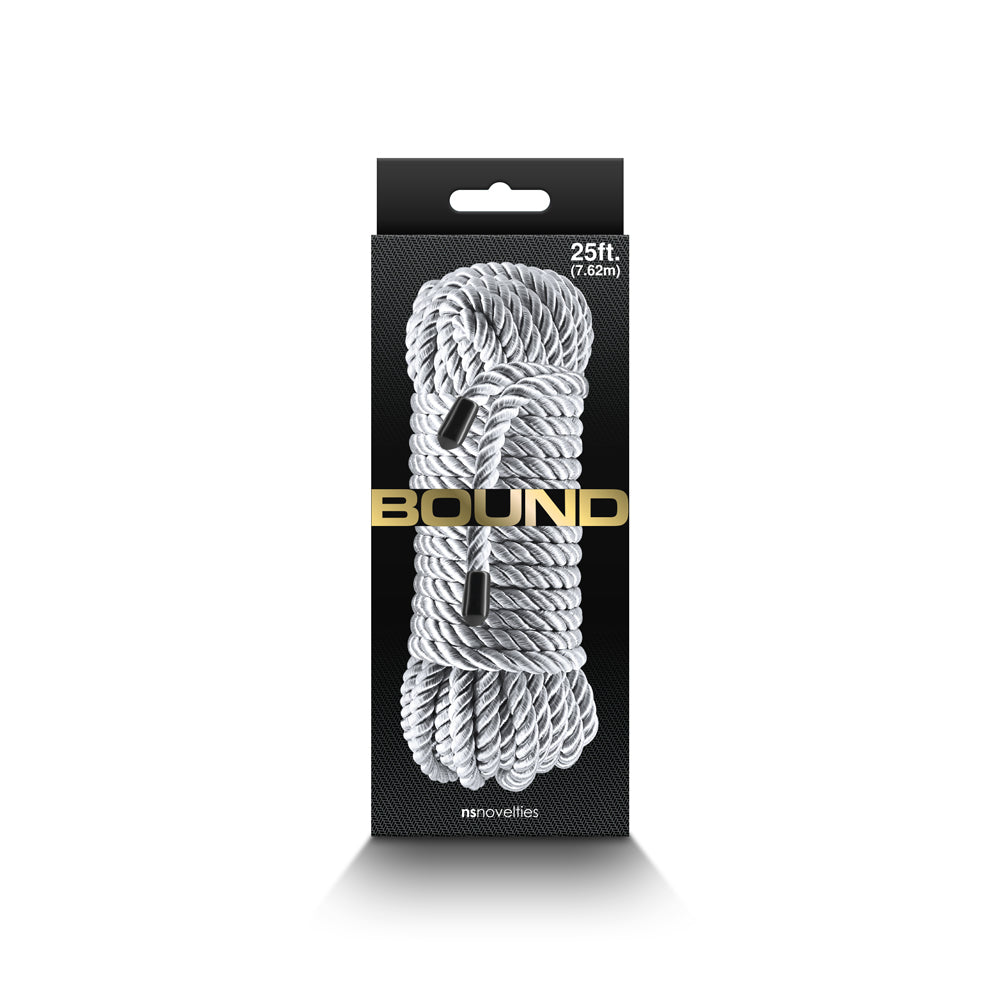 NS Novelties Bound Rope 25 ft. - Silver