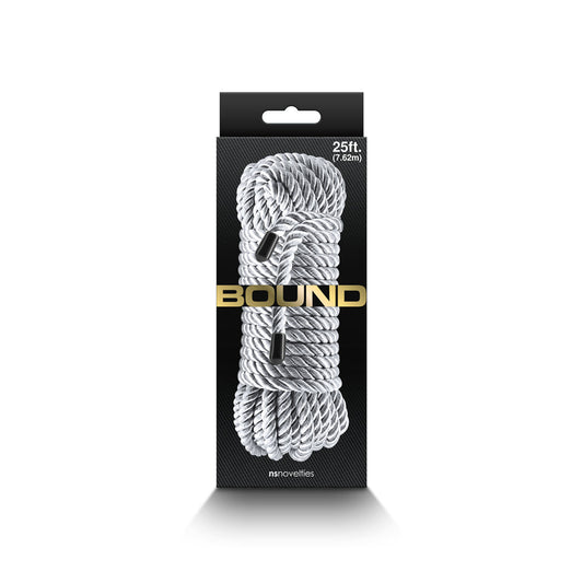 NS Novelties Bound Rope 25 ft. - Silver