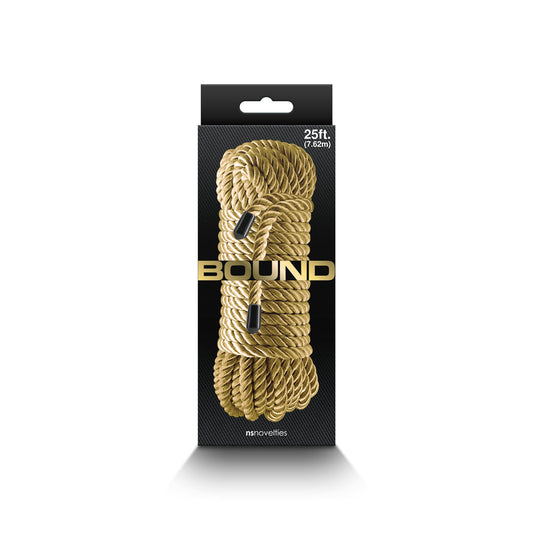 NS Novelties Bound Rope 25 ft. - Gold Color