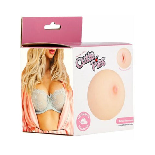 CutiePies Hannah's Handful Boobie Stroker – Beige