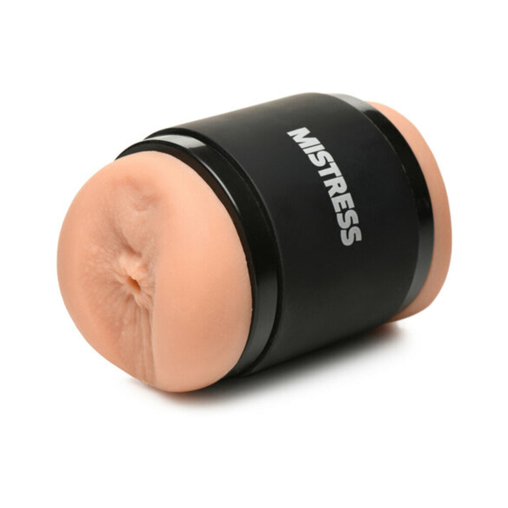 Curve Toys Mistress Double Shot Mini Masturbator – Tan