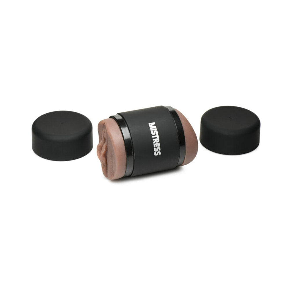 Curve Toys Mistress Double Shot Mini Masturbator – Dark