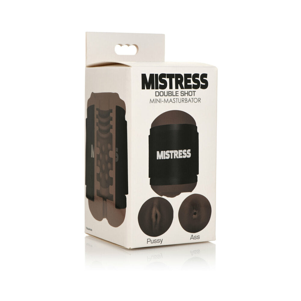 Curve Toys Mistress Double Shot Mini Masturbator – Dark