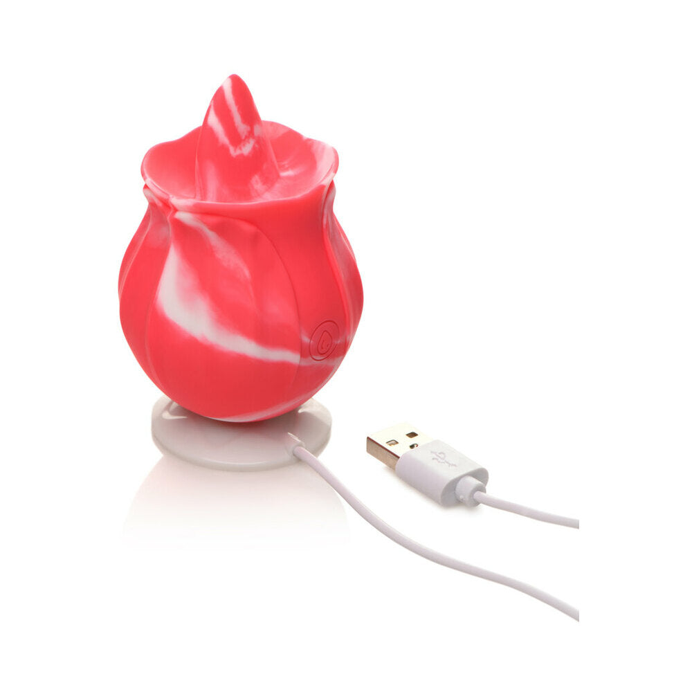 Curve Toys Gossip Rechargeable Silicone Licking Vibrator – Hot Pink