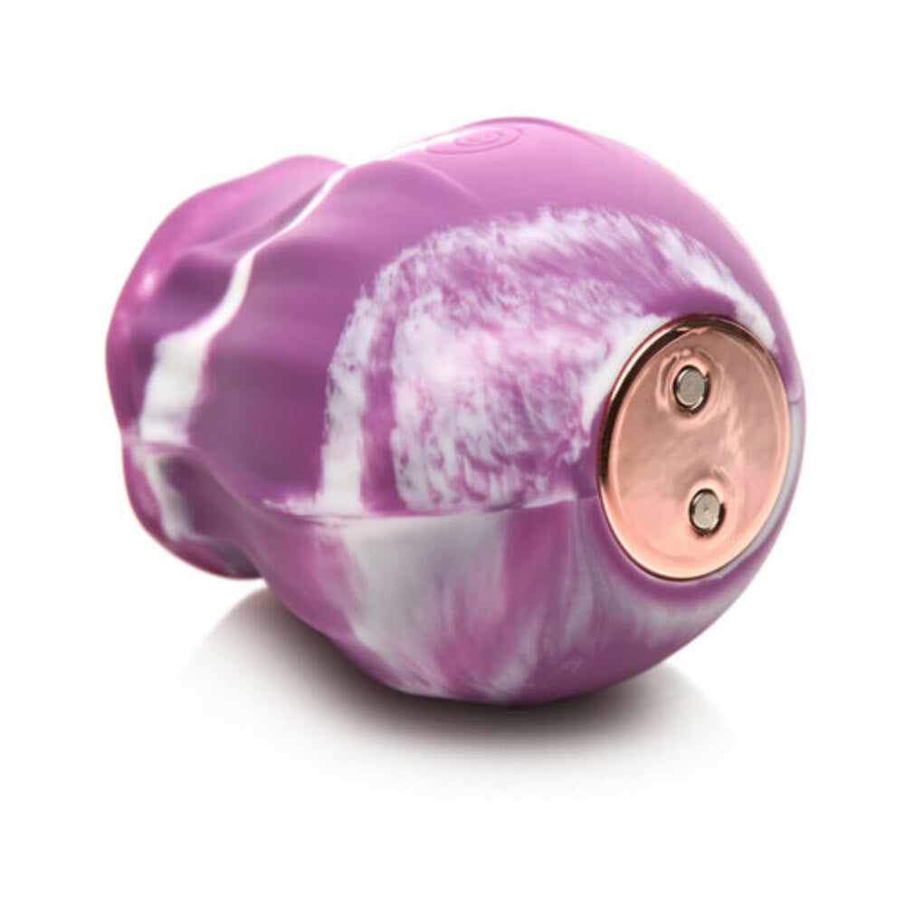 Curve Toys Gossip Cum Into Bloom Rechargeable Licking Vibrator – Purple Twirl
