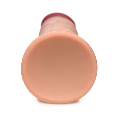 Curve Toys Jock Dual Density 7 in. Silicone Dildo with Suction Cup - Vanilla