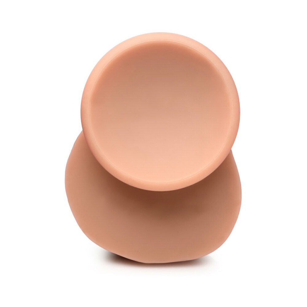 Curve Toys Jock Dual Density Silicone Dildo with Suction Cup – Vanilla