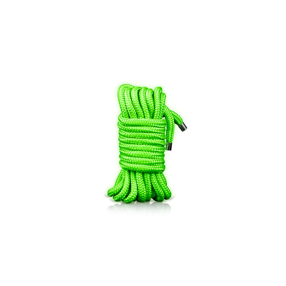 Ouch! Glow in the Dark Rope 5 m Bondage Accessory – Neon Green