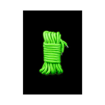 Ouch! Glow in the Dark Rope 5 m Bondage Accessory – Neon Green