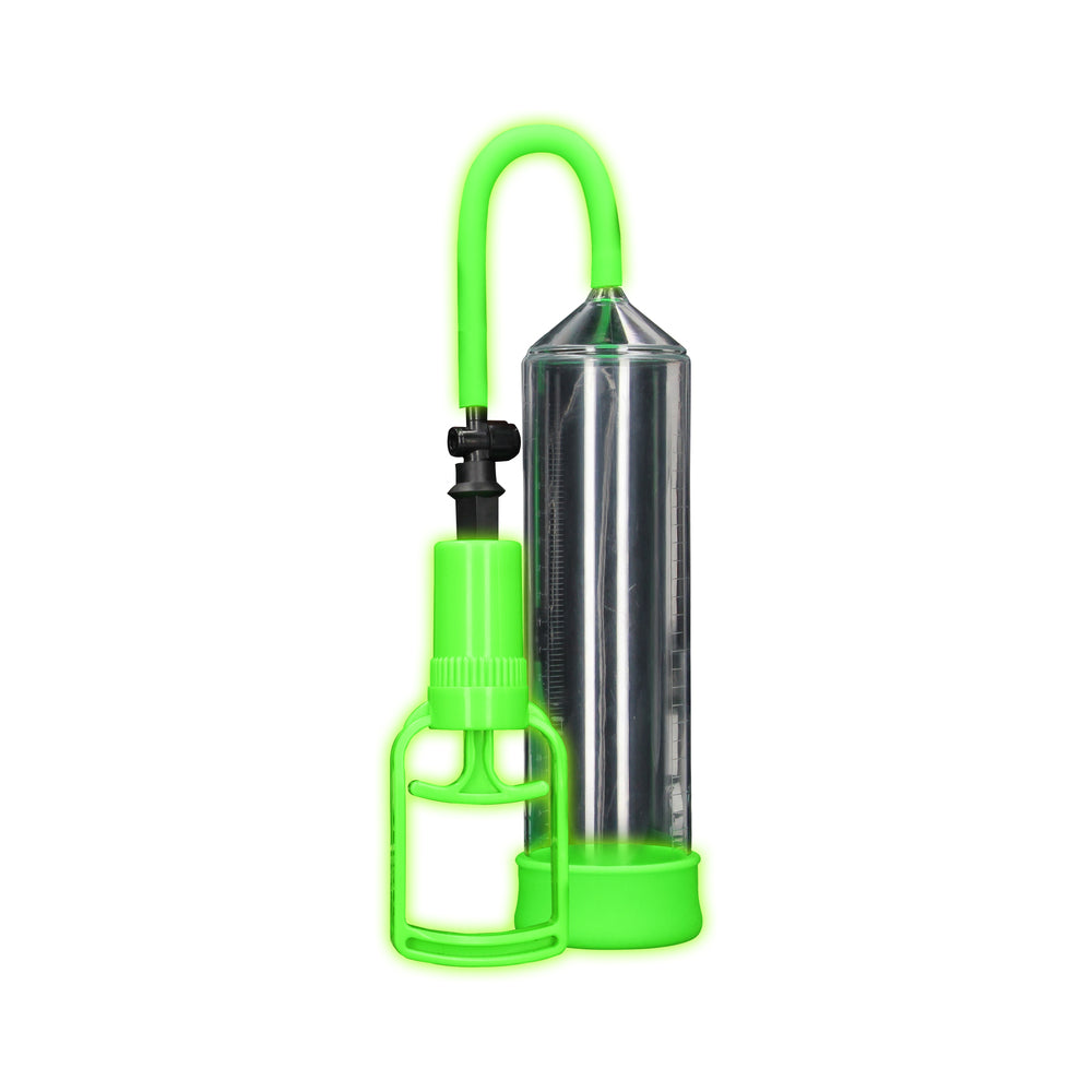 Ouch! Glow in the Dark Comfort Beginner Penis Pump – Neon Green