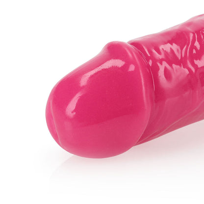 RealRock Glow in the Dark Double Dong 12 in. Dual-Ended Dildo – Neon Pink